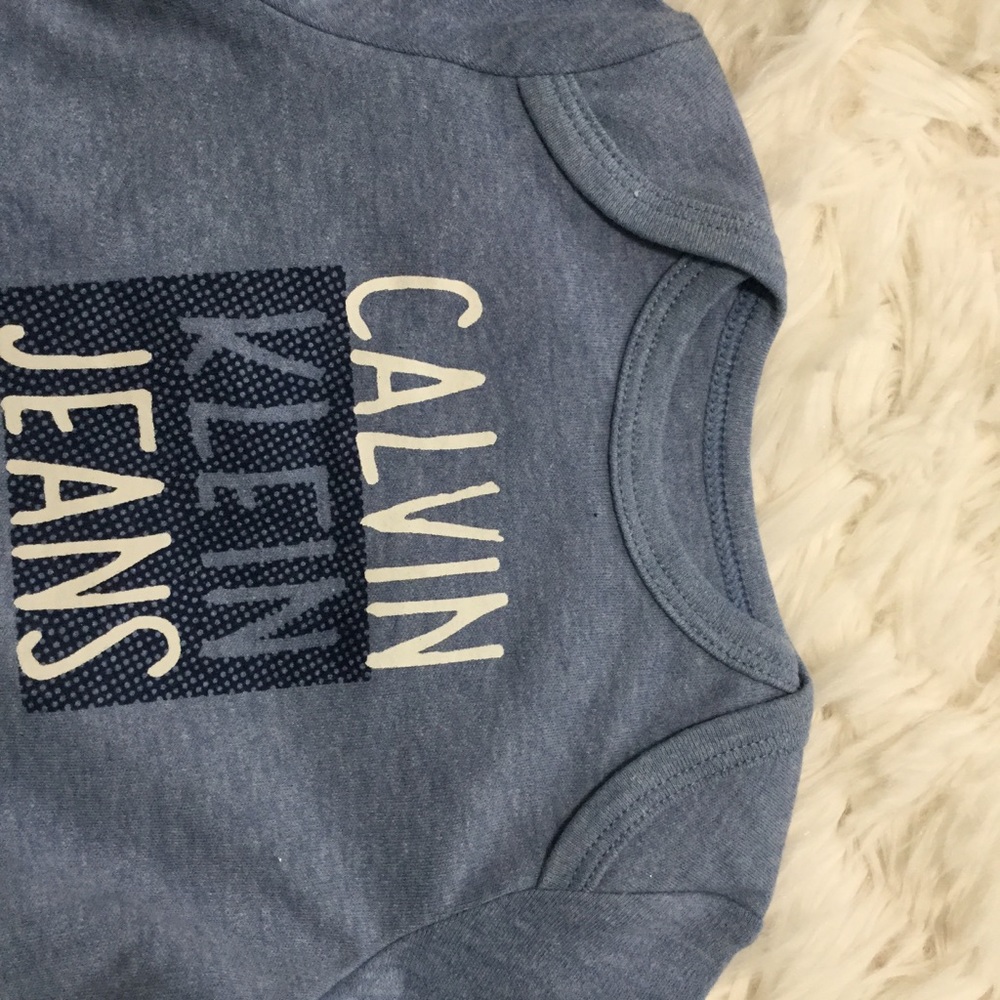 Calvin Klein- Gray and Blue 3pc Bodysuit & Pants - Picture 6 of 16